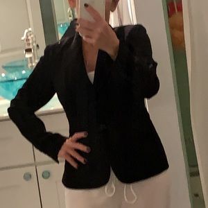 Ann Taylor Fitted Pinstripe Blazer